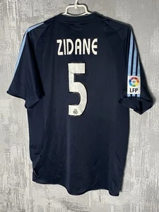 Real Madrid Adidas Away Football Shirt 2003-04 Zinedine Zidane #5 Jersey Size M - Picture 1 of 8