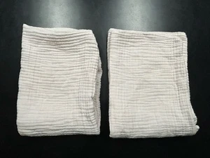 Restoration Hardware Baby & Child Featherlight Gauze Standard Shams Petal Pink - Picture 1 of 5