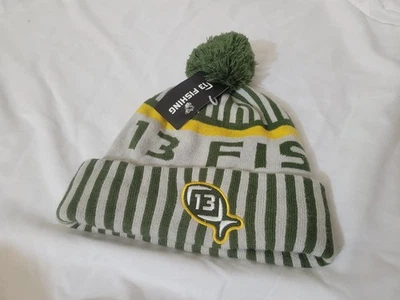 13 GORRO DE INVIERNO TUQUE VERDE Y DORADO PESCA GREEN BAY PACKERS NUEVO  Foto 1 de 4