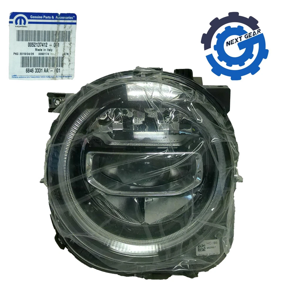Nuevo conjunto de faros LED izquierdos Mopar OEM para Jeep Renegade 2019-2023 68463331AA Foto 1 de 4