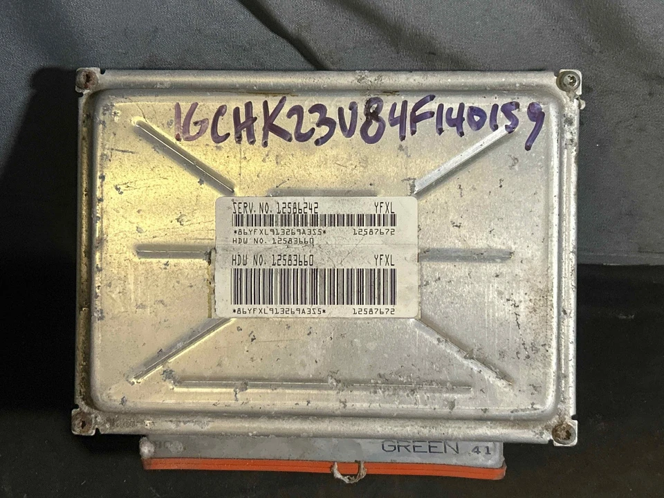 Fits 2004 Chevrolet Silverado 2500, ECU/ECM, OEM:12586242, VIN:1GCHK23U84F140159 Foto 1 de 4