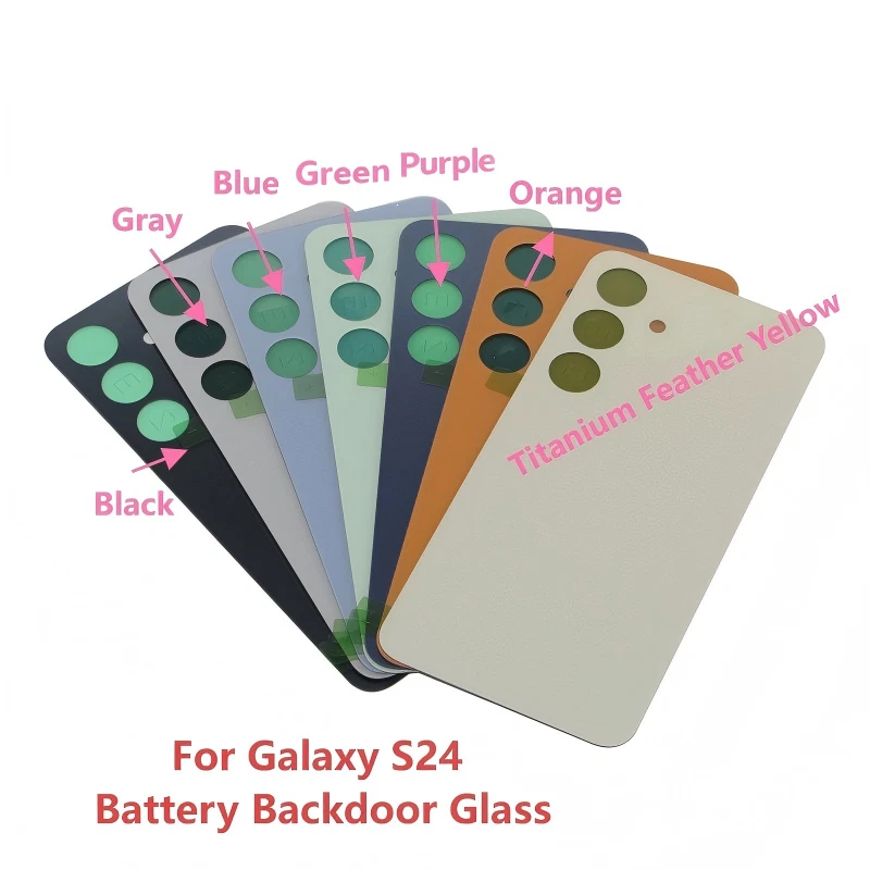 Battery Backdoor BackCover Glass Replacement For Samsung Galaxy S24 SM-S921 - Image 1 of 4