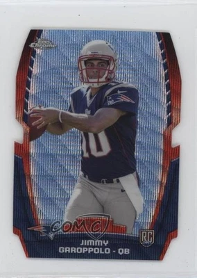 Mini refractor de onda azul troquelado novato cromado 2014/50 Jimmy Garoppolo radiocontrol Foto 1 de 2