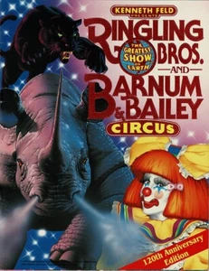 1990 Ringling Bros. Barnum & Bailey Circus Program + Poster 120th Anniversary - Picture 1 of 3
