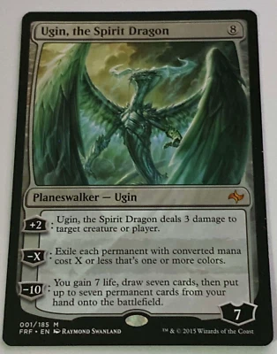 Ugin, the Spirit Dragon - Fate Reforged (FRF) 2021 MTG 001 Excellent Condition - Image 1 of 2