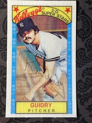 1979 Kellogg's 3-D Super Stars #11 Ron Guidry NM Yankees-No Cracks-Perfect!🔥 - Image 1 of 2