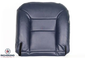 1995-1999 GMC Yukon Suburban C/K -Driver Side Bottom Leather Seat Cover Blue - Picture 1 of 12