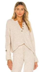 FREE PEOPLE OVERSIZED around the clock pullover IN CREAM SIZE SMALL RRP75£ NEW - Picture 1 of 4