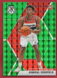Admiral Schofield Green Prizm Rookie RC 2019-20 Mosaic Panini 202 2020 Wizards - Picture 1 of 1