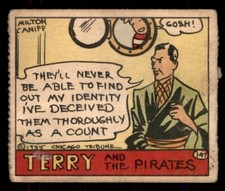 1935 R27 Cartoon Comic Strip Cards #147 Terry & The Pirates - Identity GD
