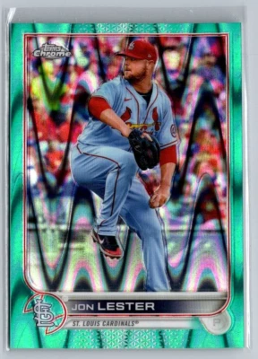 2022 Topps Chrome Sonic Jon Lester aqua Ray Wave  /199 Nice - Image 1 of 2