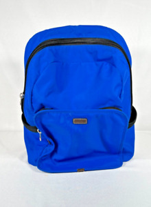 Men's Fossil Backpack - Blue - Canvas - Black Zipper with Silver Pulls - USED