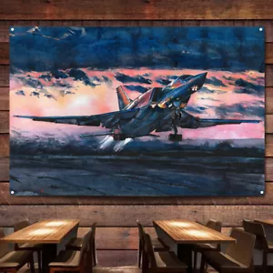 Tu-22M Backfire Bomber Wall Art Posters & Prints Military Flag Home Decor Banner - Picture 1 of 5