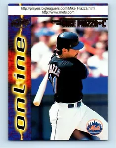 Tarjetas web en línea de Pacific 1998 #488B de Mike Piazza de los Mets de Nueva York - Imagen 1 de 2