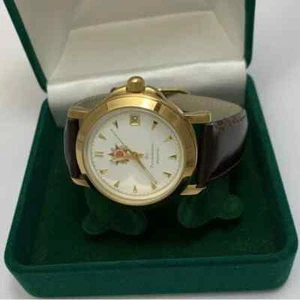 luxuriöse Vintage Armbanduhr Poljot UdSSR Sowjet 17 Jewels Lederband Geschenk - Bild 1 von 3