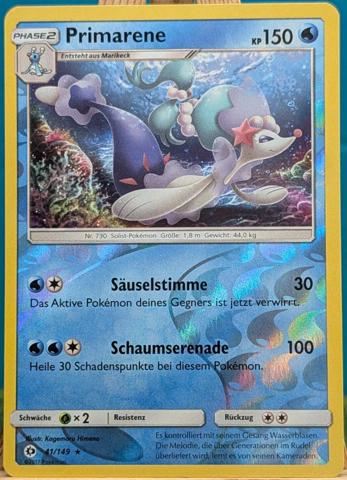 POKEMON - Sonne & Mond - Primarene - 41/149 - REVERSE HOLO - deutsch - Bild 1 von 1