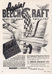 1936 Beechcraft Model 17 Stagerwing Aircraft ad 11/30/2022e - Picture 1 of 1