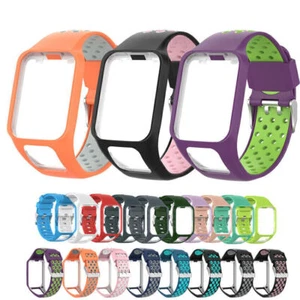 Für TomTom Runner2 3 Spark3 Bandarmband Silikon zweifarbige Armbanduhr Ersatzuhr - Bild 1 von 28