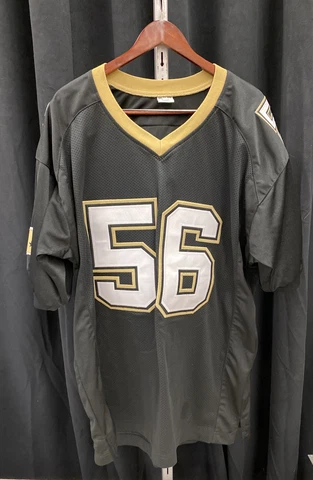 VTG NFL Football Jersey New Orleans Saints Pat Swilling SEWN 2XL Pro Cut Cover