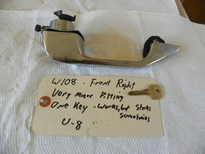 Mercedes Benz W108 W109 Front Right Door Exterior Lock Handle with Key ..... U-8 - Picture 1 of 11