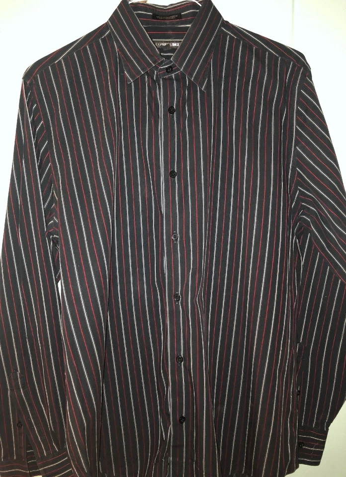 Camisa Hombre Express1MX Grande (16-16 1/2) Rayas Foto 1 de 4