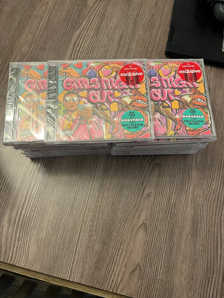 New Lot of 21 BABYFACE CD CDS GIRLS NIGHT OUT HYPE STICKER EXCLUSIVE BONUS SONGS Foto 1 de 1