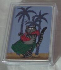 NEW NOS Kliban HULA Cat Playing Cards ~ Sealed in Plastic Case ~ Fun Gift!