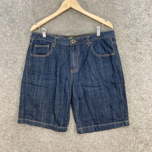 Lonsdale Denim Shorts Mens 34 Blue Mid Rise Zip Cotton 20416 - Picture 1 of 10