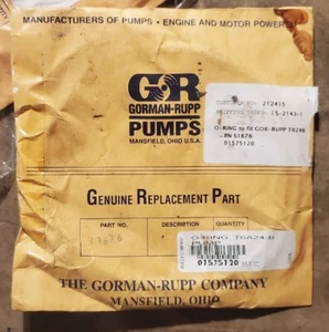 Gorman-Rupp O-Ring P/N S1676 FOR T624B TFE Coated Genuine Replacement Part - Picture 1 of 6
