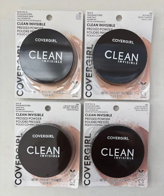 Cover Girl Clean Invisible Pressed Powder 11g PICK 105, 120, 125, 130, 150 - NIB - Image 1 of 3