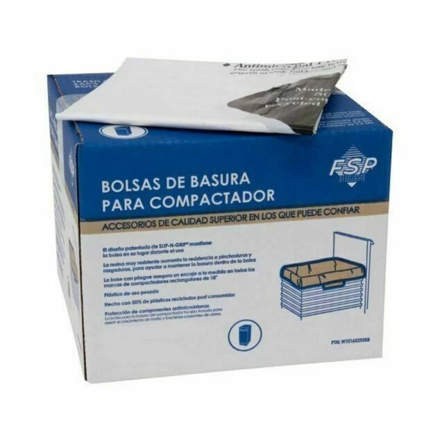 Whirlpool W10165294RB 15inch Compactor Bags - 60 Pack