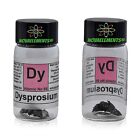 Dysprosium metal element 66 sample Dy 1 gram 99,95 piece in labeled glass vial