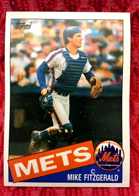 METS Mike Fitzgerald #104  MLB Vintage Baseball Card Ships Free - Image 1 of 2