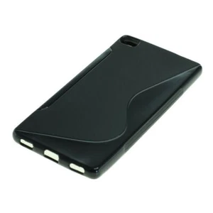 Handy Case Schutz Tasche Rahmen Bumper Schale Cover für Huawei P8 S-Line Schwarz - Zdjęcie 1 z 2