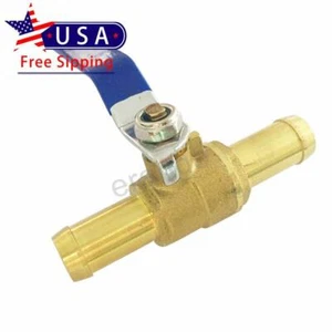 Messing Widerhaken Absperrkugelhahn Hochtemperaturbeständigkeit 1 Stück 3/4" Schlauch ID - Bild 1 von 4