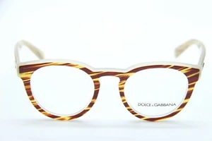 MARCO DE GAFAS REDONDAS DOLCE & GABBANA DG3251 3052 MARRONES RAYAS 53-15-140 ITALIA - Imagen 1 de 3