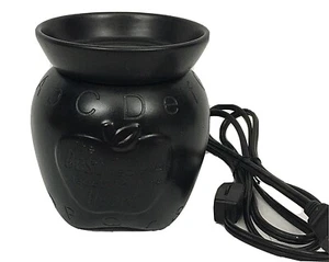 Scentsy Warmer Apple Black Halloween Decor Beautifully Redone UNIQUE SEE VIDEO - Picture 1 of 12