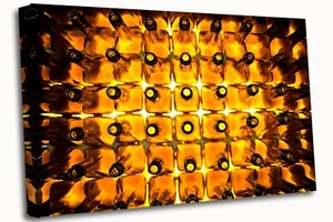 Whisky Bottles Canvas Wall Art Picture Print - Picture 1 of 8