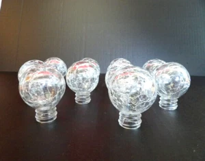 10 Screw on Glass Shades Globes for Solar String Lights ONLY the Shades - Picture 1 of 5