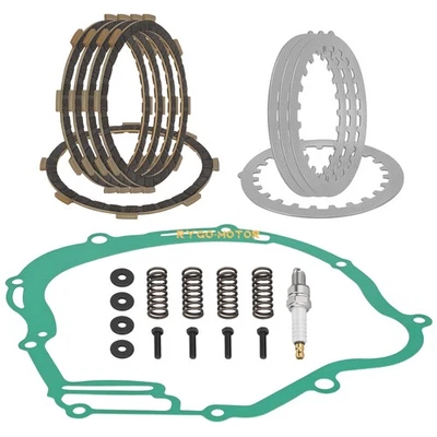 Clutch Friction Steel Plates w/Gasket for Yamaha TT-R125 TTR125 L E LE 2000-2023 - Image 1 of 4