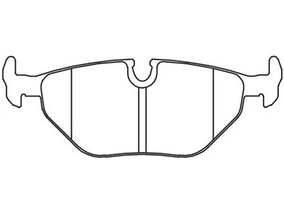 Juego de pastillas de freno traseras Hawk 16549XQRC para BMW 323is 1998-1999 Foto 1 de 3