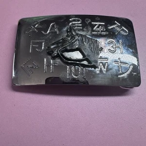 Vintage Chambers Belt Co Western Horse Equestrian Buckle - Picture 1 of 6