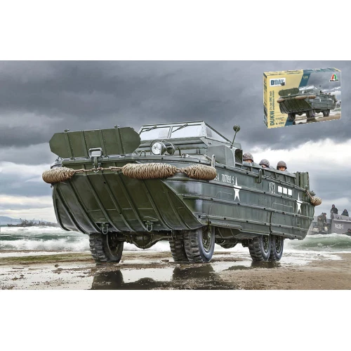 AMPHIBIOUS TRUCK D-DAY 80th ANNIVERSARY KIT 1 35 Italeri Kit Camion Modellino Nu