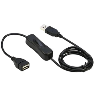USB Extension Cable with ON/Off Switch USB Male to Female Extension Cord - Afbeelding 1 van 5