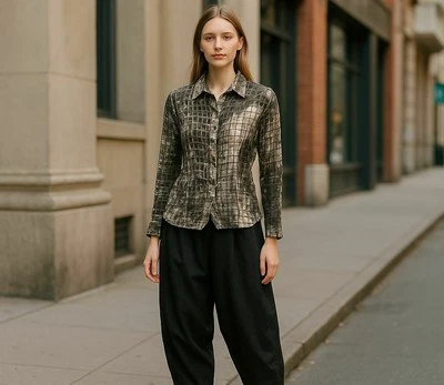 Blusa con botones Dress To Kill Gauzy, algodón, talla única, venta al por menor: $392 Foto 1 de 4