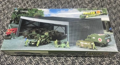 144036 Faller escala HO 1:87 Kit de cobertizo de vehículo militar SELLADO NUEVO Foto 1 de 4