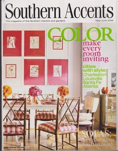 SOUTHERN ACCENTS MAGAZINE MAY/JUNE 2006 *COLOR: MAKE EVERY ROOM INVITING* - Picture 1 of 1