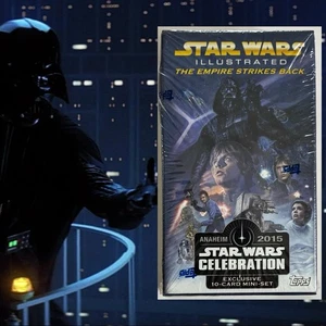 Topps Star Wars Illustrated TESB 10 trading cards set sealed Celebration 2015 - Picture 1 of 4