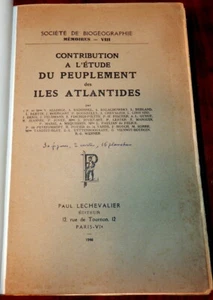 Atlantic Ocean Islands: Human, Animal & Vegetable Population. Biogeography 1946 - Picture 1 of 9