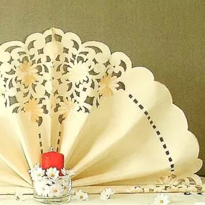 Mitteldecke Stickerei Blumen 85 cm x 85 cm einfarbig creme Tischdecke Deckchen - Bild 1 von 2